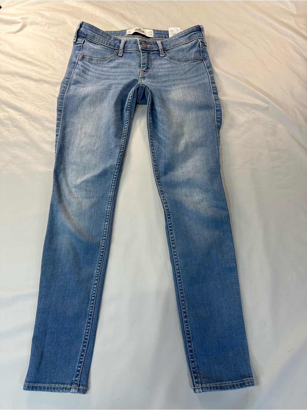 Hollister Light Blue Skinny Jeans size 5R 27x29